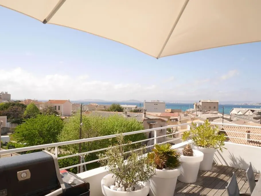 Unique! Appart Toit Terrasse - 100M Mer Marseille France